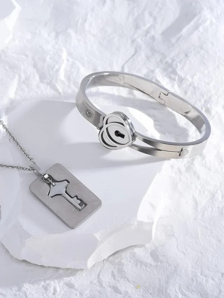 BRAZALETE Y COLLAR DE AMOR INFINITO