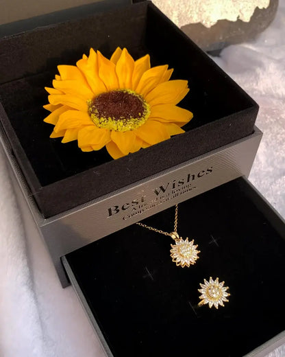 COLLAR Y ANILLO GIRATORIO GIRASOL